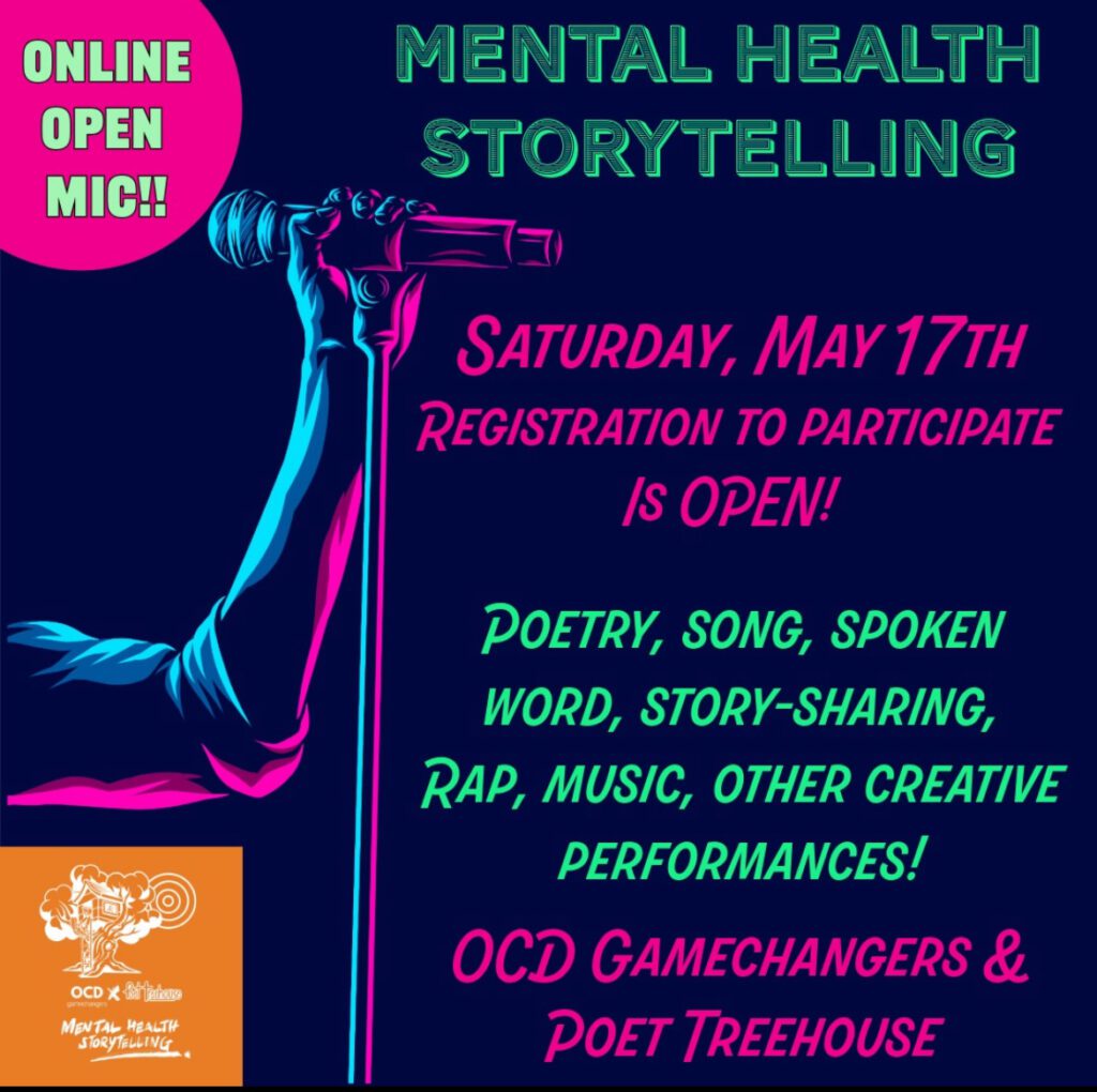 OCD Gamechangers & Poet Treehouse - Mental Health Storytelling Open Mic